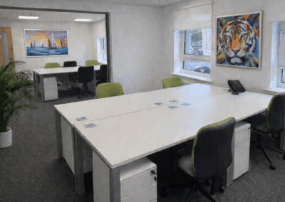 8 desk external office