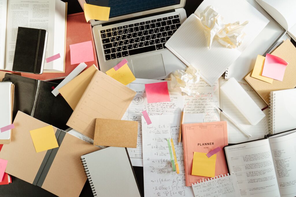 Messy desk